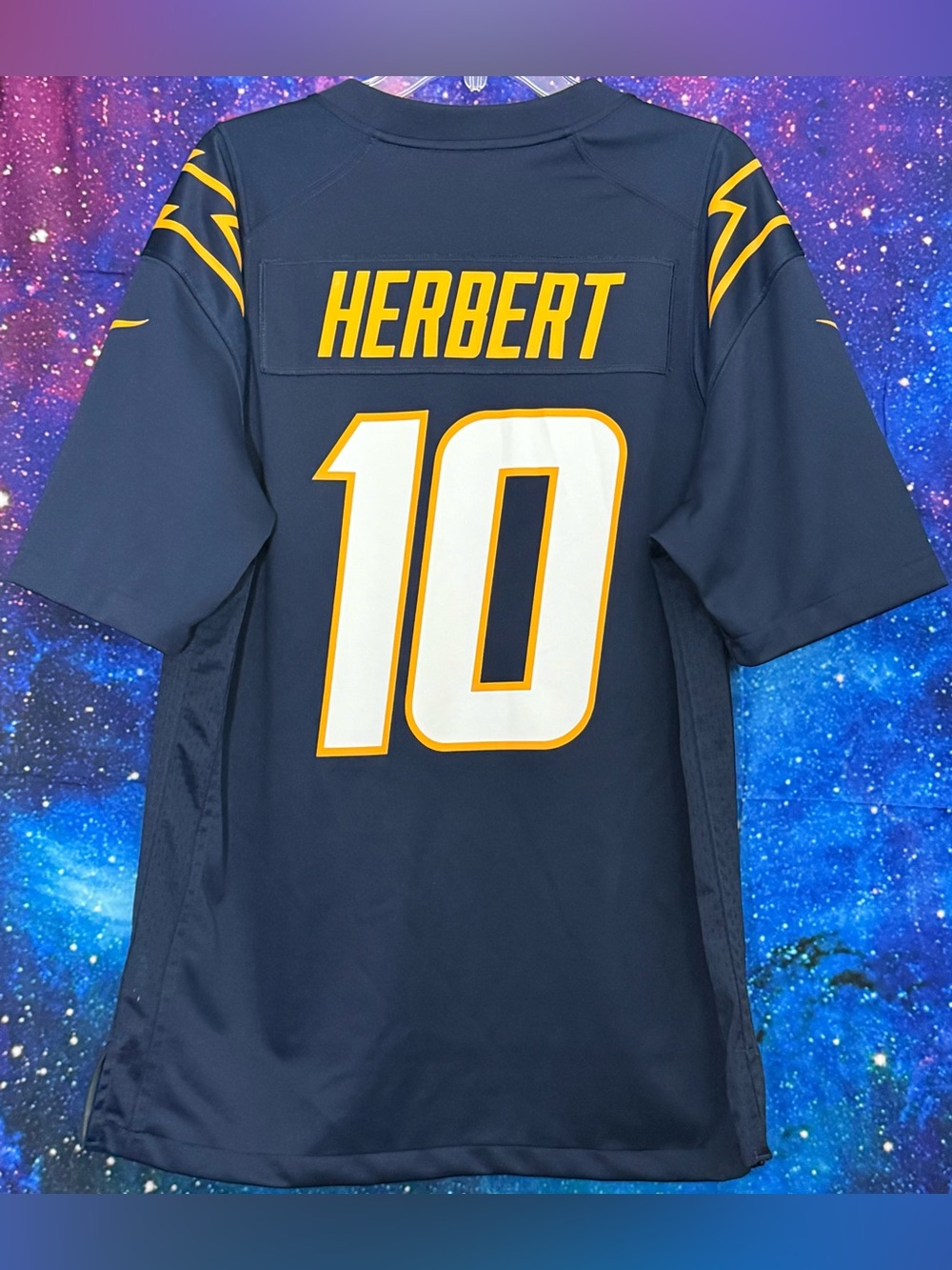Nike Justin Herbert Los Angeles Chargers #10 Navy Blue Alternate Game Jersey M